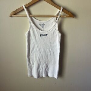 Brandy Melville Austin White Tank Top